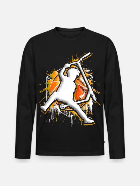 Scooter - Stuntscooter - Trottinette - Tretroller - Men's Premium Organic Long Sleeve Shirt - black