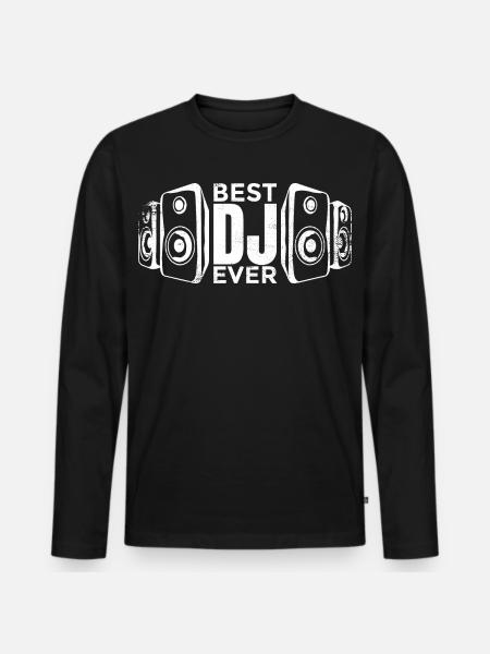 Best DJ - Men's Premium Organic Long Sleeve Shirt - black