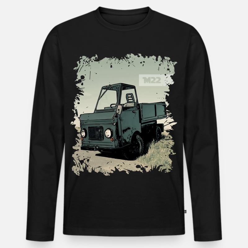 Multicar M22 - Männer Premium Bio Langarmshirt - Schwarz
