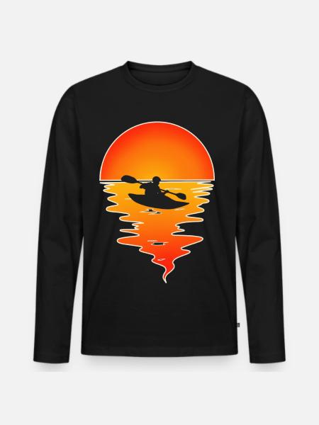 Kayak Kayaker Kayaker - Men's Premium Organic Long Sleeve Shirt - black