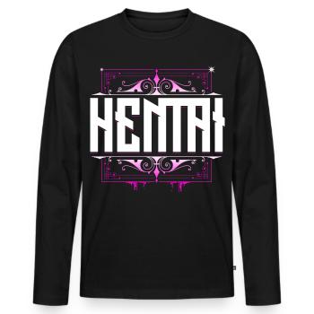 Hentai - Anime Manga - Männer Premium Bio Langarmshirt - Schwarz - Vorne - Nico (187cm)