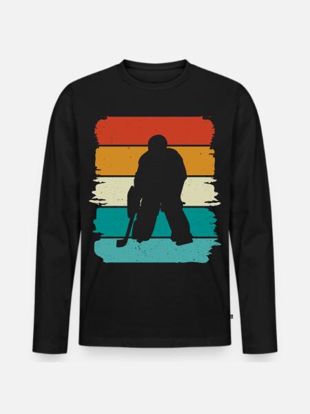 Eishockey - Men's Premium Organic Long Sleeve Shirt - black