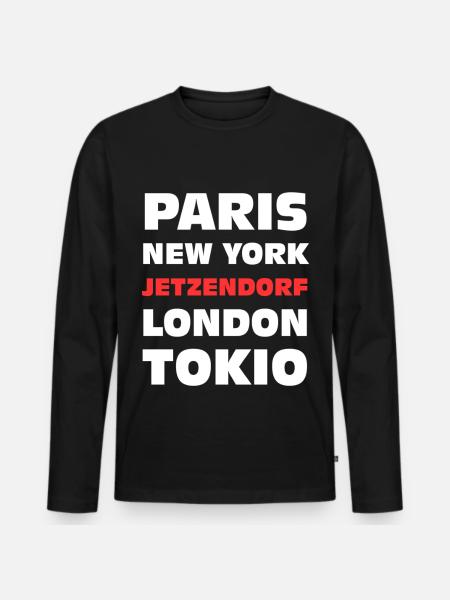 Jetzendorf Bavaria funny - Men's Premium Organic Long Sleeve Shirt - black