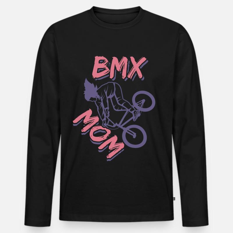 BXM Mom - Männer Premium Bio Langarmshirt - Schwarz