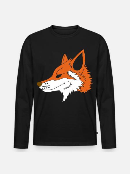 Cunning as a fox - Men's Premium Organic Long Sleeve Shirt - black