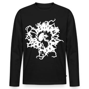 Phantom-Energie - Männer Premium Bio Langarmshirt - Schwarz - Vorne - Nico (187cm)