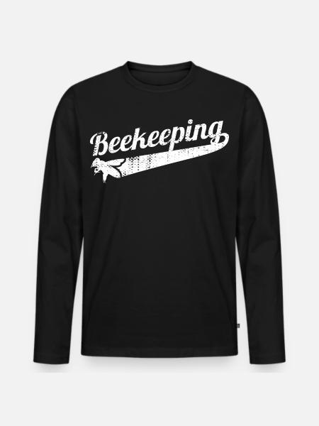 Funny beekeeping - Men's Premium Organic Long Sleeve Shirt - black