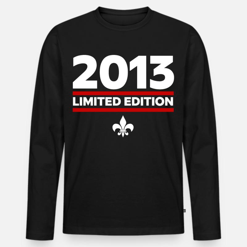 2013 Limited Edition - Männer Premium Bio Langarmshirt - Schwarz