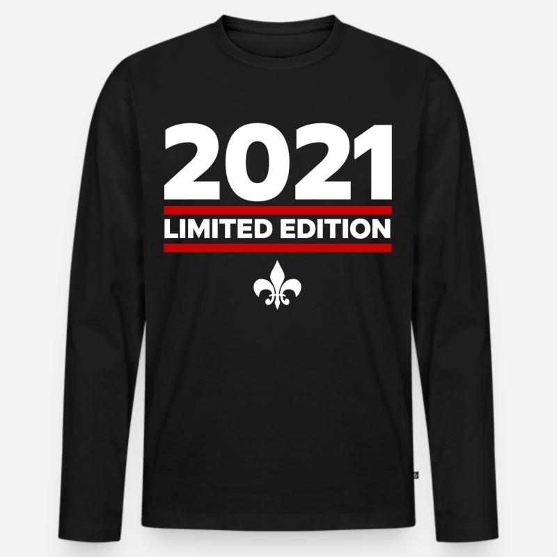 2021 Limited Edition - Männer Premium Bio Langarmshirt - Schwarz