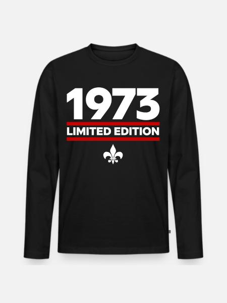 1973 Limited Edition - Men's Premium Organic Long Sleeve Shirt - black