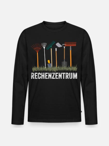 Gartenwerkzeug-Design für Hobbygärtner - Männer Premium Bio Langarmshirt - Schwarz