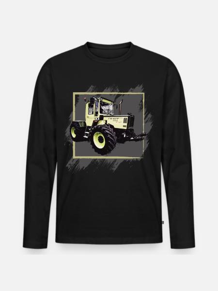 Old MB 1000 tractor - Men's Premium Organic Long Sleeve Shirt - black