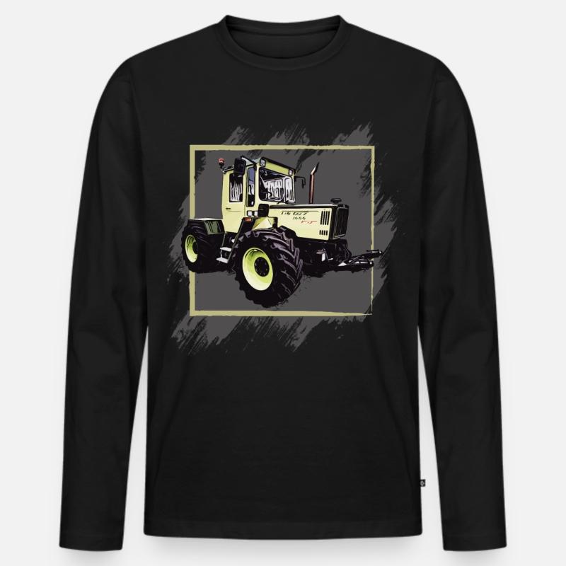 MB Traktor 1000 - Männer Premium Bio Langarmshirt - Schwarz