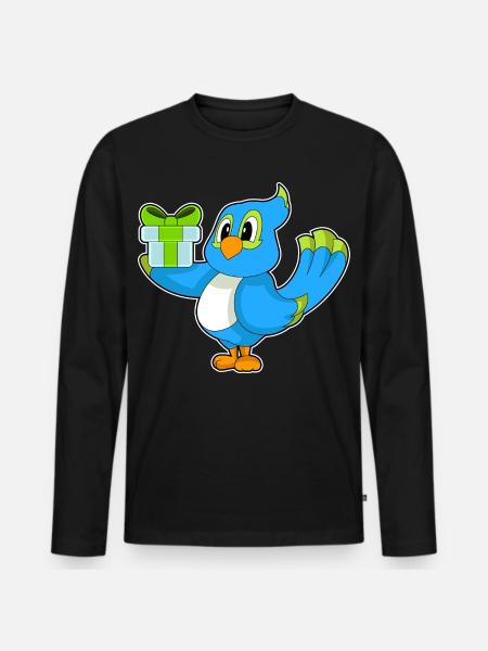 Parrot Birthday Package - Men's Premium Organic Long Sleeve Shirt - black