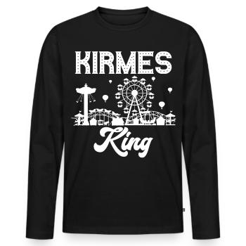 Funfair, King, Fair, Fair, Folk Festival - Men's Premium Organic Long Sleeve Shirt - black - Front - Nico (187cm)
