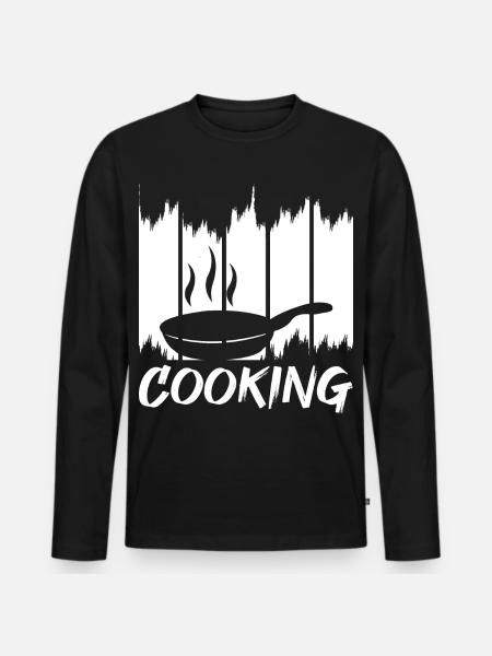 Fun cooking - Men's Premium Organic Long Sleeve Shirt - black