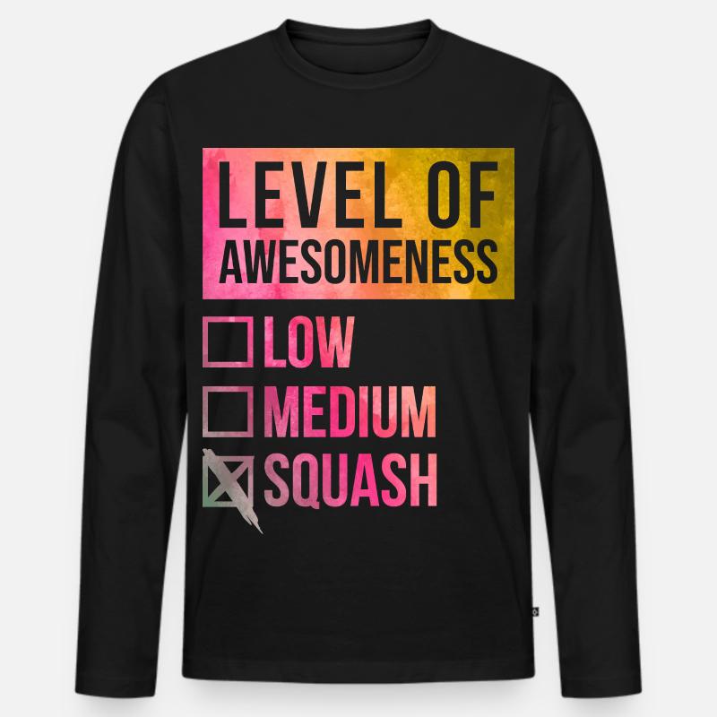 quetschen - Männer Premium Bio Langarmshirt - Schwarz