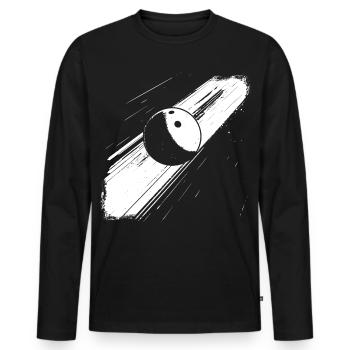 Bowling ball - Men's Premium Organic Long Sleeve Shirt - black - Front - Nico (187cm)