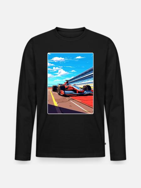 Silverstone Circuit Motorsport Race Angleterre Voyage - T-shirt manches longues Premium bio Homme - noir