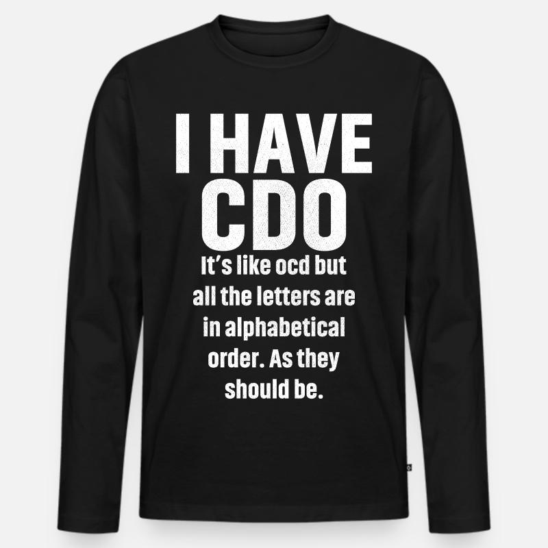 I have cdo - Männer Premium Bio Langarmshirt - Schwarz