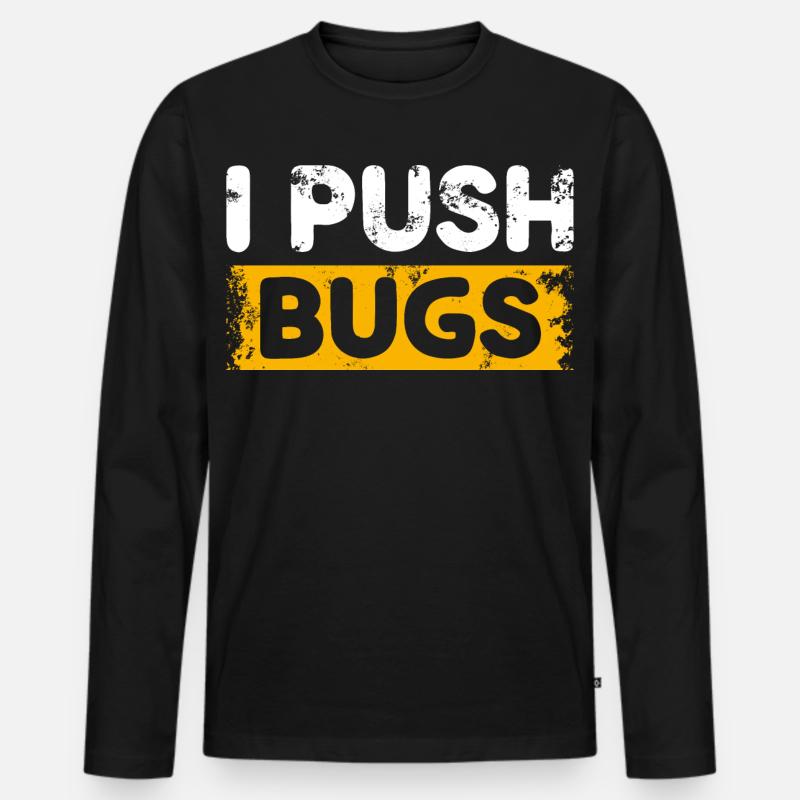 Programmierer Lustige Witze - Männer Premium Bio Langarmshirt - Schwarz