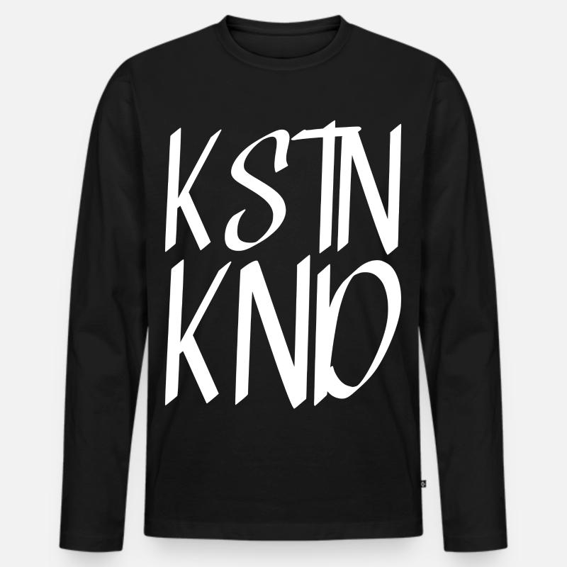 Kstnknd - Männer Premium Bio Langarmshirt - Schwarz