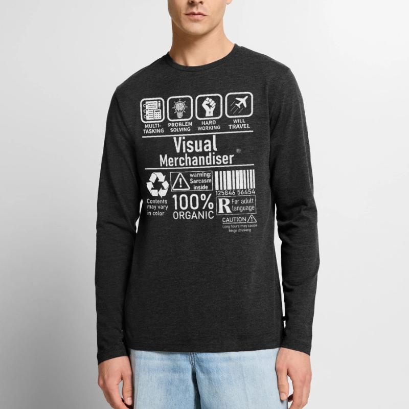 Visual Merchandiser multi tasking problem solving Männer Premium Bio Langarmshirt
