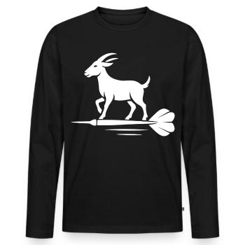 Bock auf Dart - T-shirt manches longues Premium bio Homme - noir - Devant - Nico (187cm)