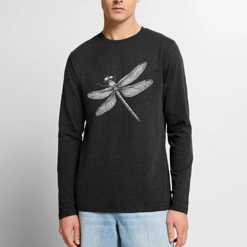 Libellule T-shirt manches longues Premium bio Homme