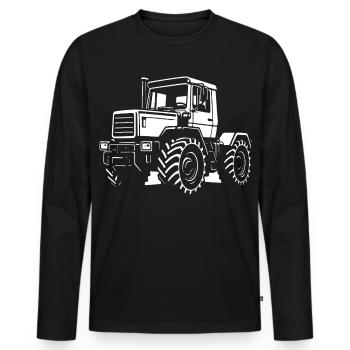 Centrale électrique sur roues - T-shirt manches longues Premium bio Homme - noir - Devant - Nico (187cm)