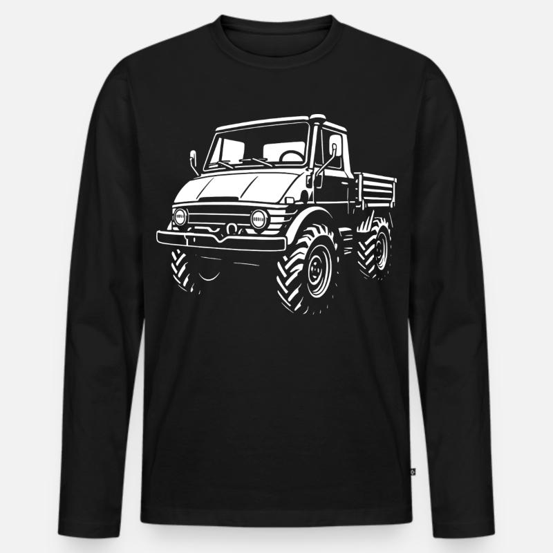 Kraftpaket mit Kultstatus - Männer Premium Bio Langarmshirt - Schwarz