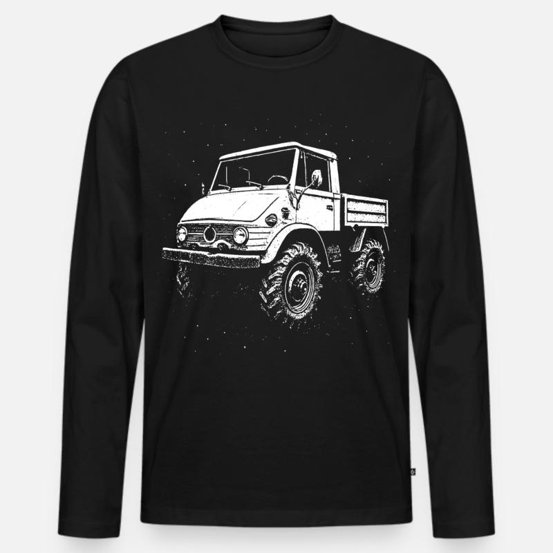Kraftpaket mit Kultstatus - Männer Premium Bio Langarmshirt - Schwarz