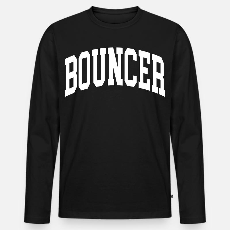 Bouncer - Männer Premium Bio Langarmshirt - Schwarz