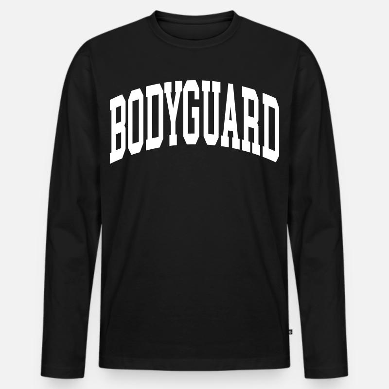 Bodyguard - Männer Premium Bio Langarmshirt - Schwarz