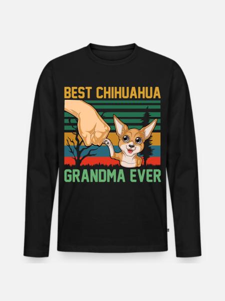 Chihuahua - T-shirt manches longues Premium bio Homme - noir