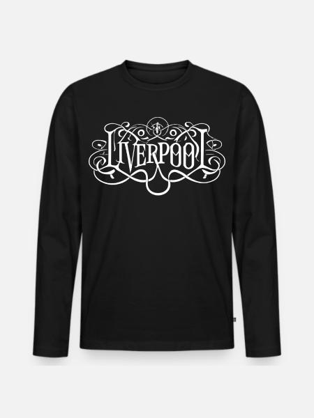 Liverpool Heavy Metal Headbanger - Männer Premium Bio Langarmshirt - Schwarz