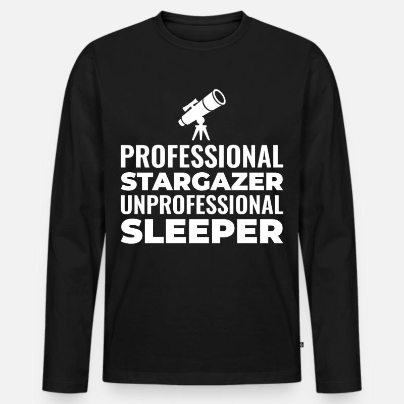 Conception de la navigation céleste - T-shirt manches longues Premium bio Homme - noir