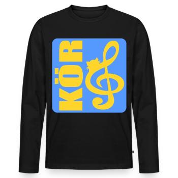 DRIVE CAT - Men's Premium Organic Long Sleeve Shirt - black - Front - Nico (187cm)