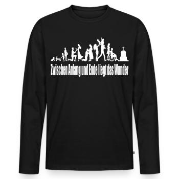 Diversity of Community Lives - Men's Premium Organic Long Sleeve Shirt - black - Front - Nico (187cm)