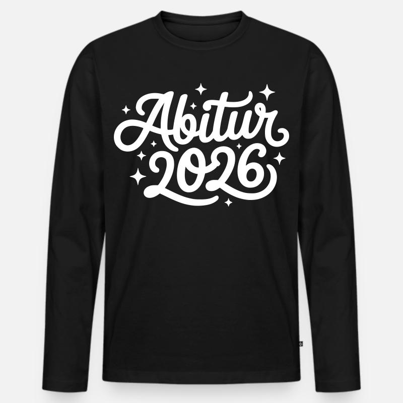 Abitur 2026 - Männer Premium Bio Langarmshirt - Schwarz