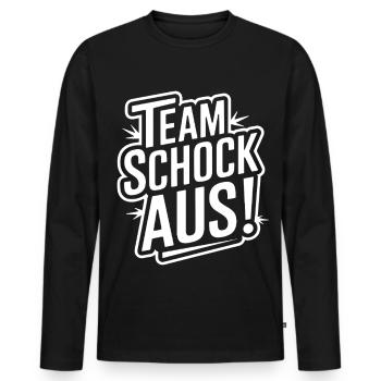 Schocken Team Schock Out! Dice Puzzle Jule - Men's Premium Organic Long Sleeve Shirt - black - Front - Nico (187cm)