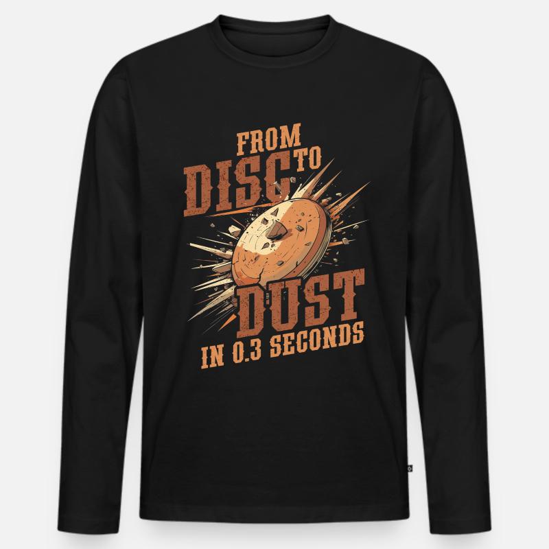 Tontaubenschießen From Disc To Dust - Männer Premium Bio Langarmshirt - Schwarz