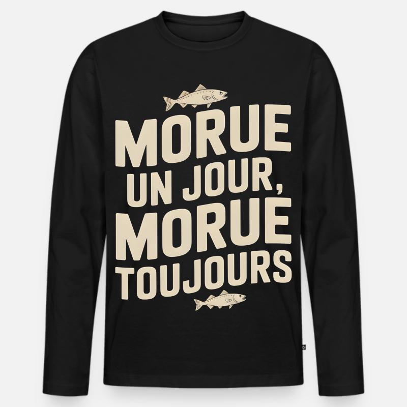 Once cod Cod - Men's Premium Organic Long Sleeve Shirt - black