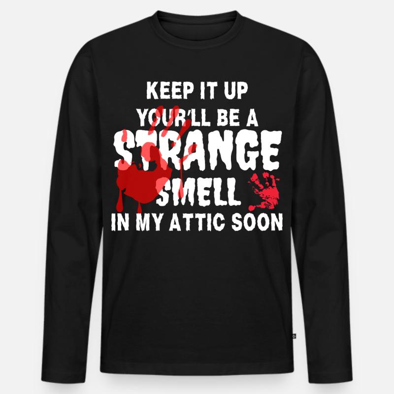 Dachboden Echos Rote Hand - Männer Premium Bio Langarmshirt - Schwarz