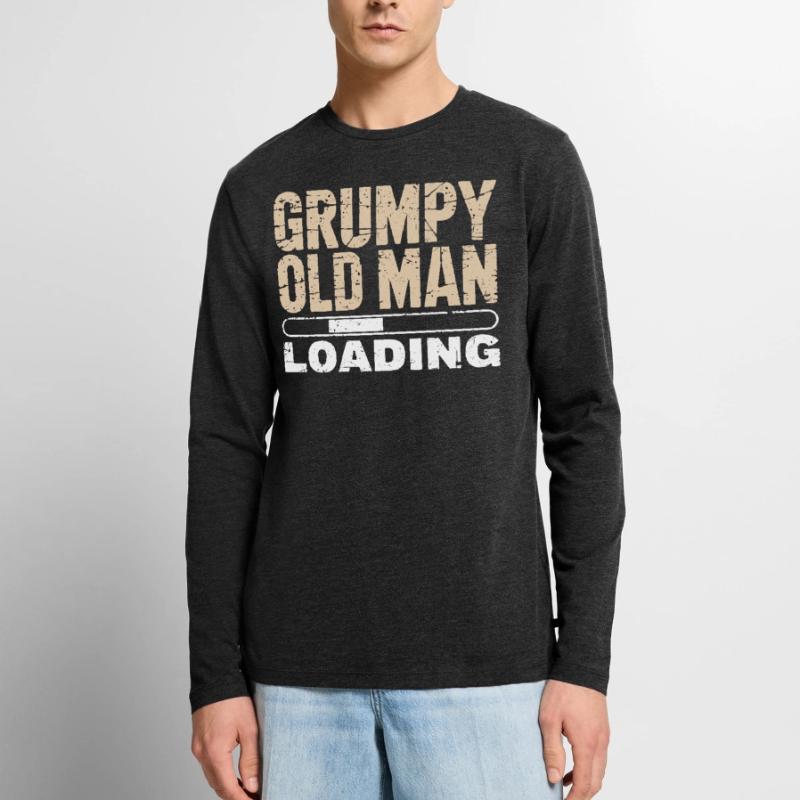 Grumpy Old Man Loading Männer Premium Bio Langarmshirt