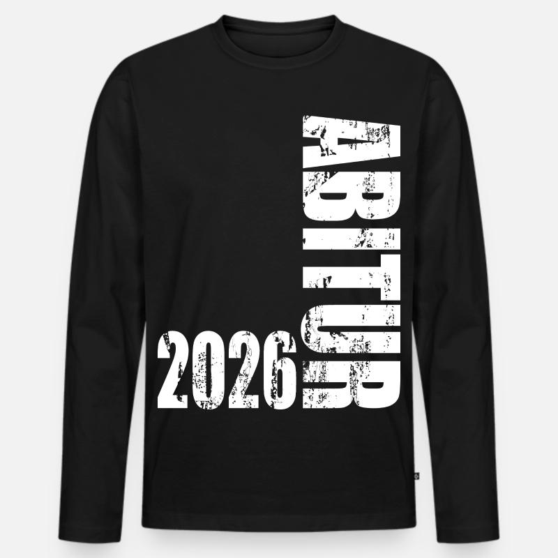 Abitur 2026 - Männer Premium Bio Langarmshirt - Schwarz