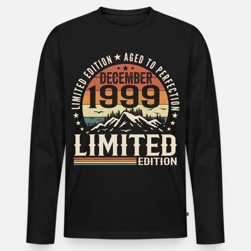 Dezember 1999 - Männer Premium Bio Langarmshirt - Schwarz