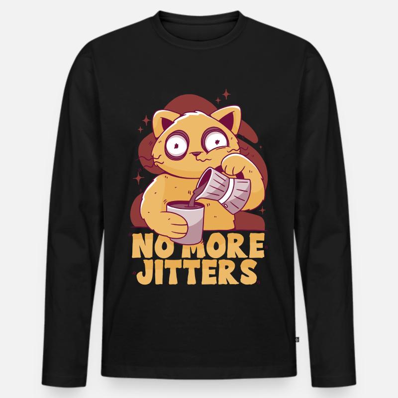 Kaffeeentzug Koffeinfrei Ex-Kaffeetrinker - Männer Premium Bio Langarmshirt - Schwarz