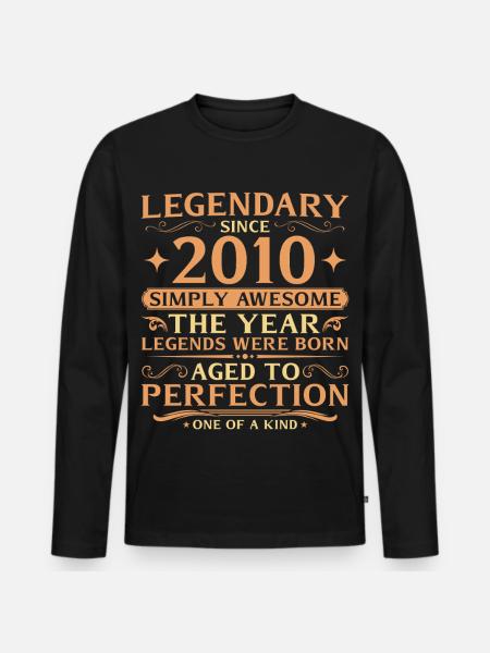 16e anniversaire de Legends 2010 - T-shirt manches longues Premium bio Homme - noir