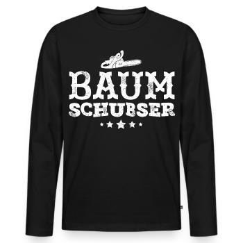 lumberjack - Men's Premium Organic Long Sleeve Shirt - black - Front - Nico (187cm)